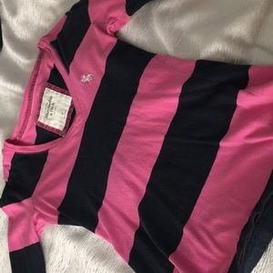 Pink striped Abercrombie long sleeve top 💕